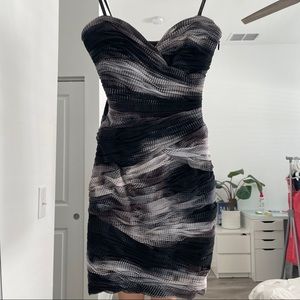 BCBGMaxAzria Strapless Ombré Dress US2